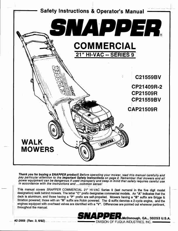 Snapper Lawn Mower CP21559BV-page_pdf